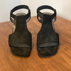 Ann Marino Black Suede Heels